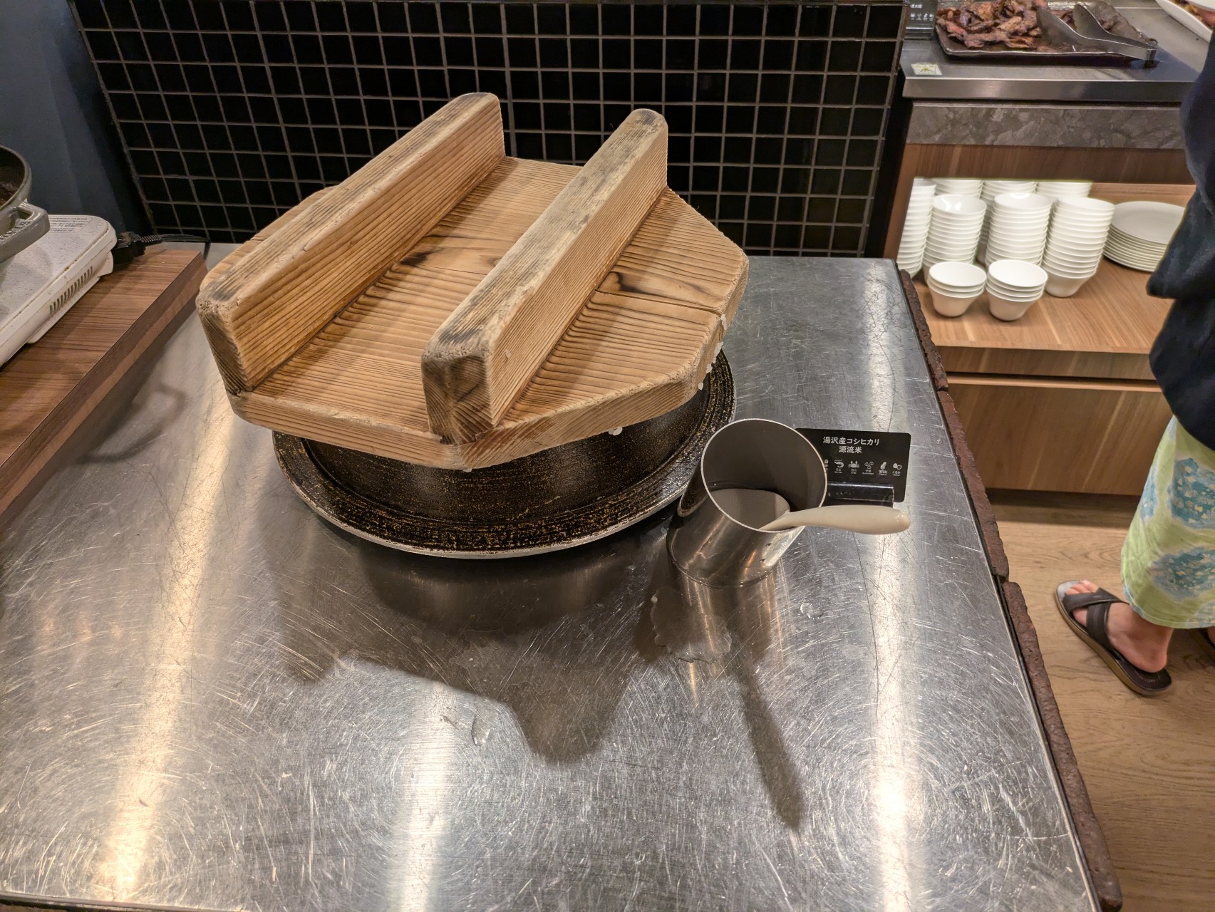 源流米コシヒカリの羽釜