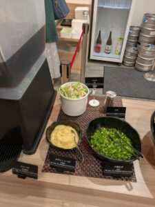 めんつゆ、おろししょうが、万能ねぎ、七味