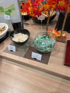 大根おろし、しょうゆ