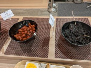 梅干し、海苔の佃煮