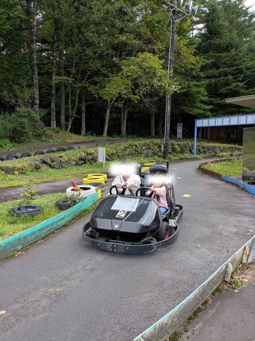 親子で乗るゴーカート