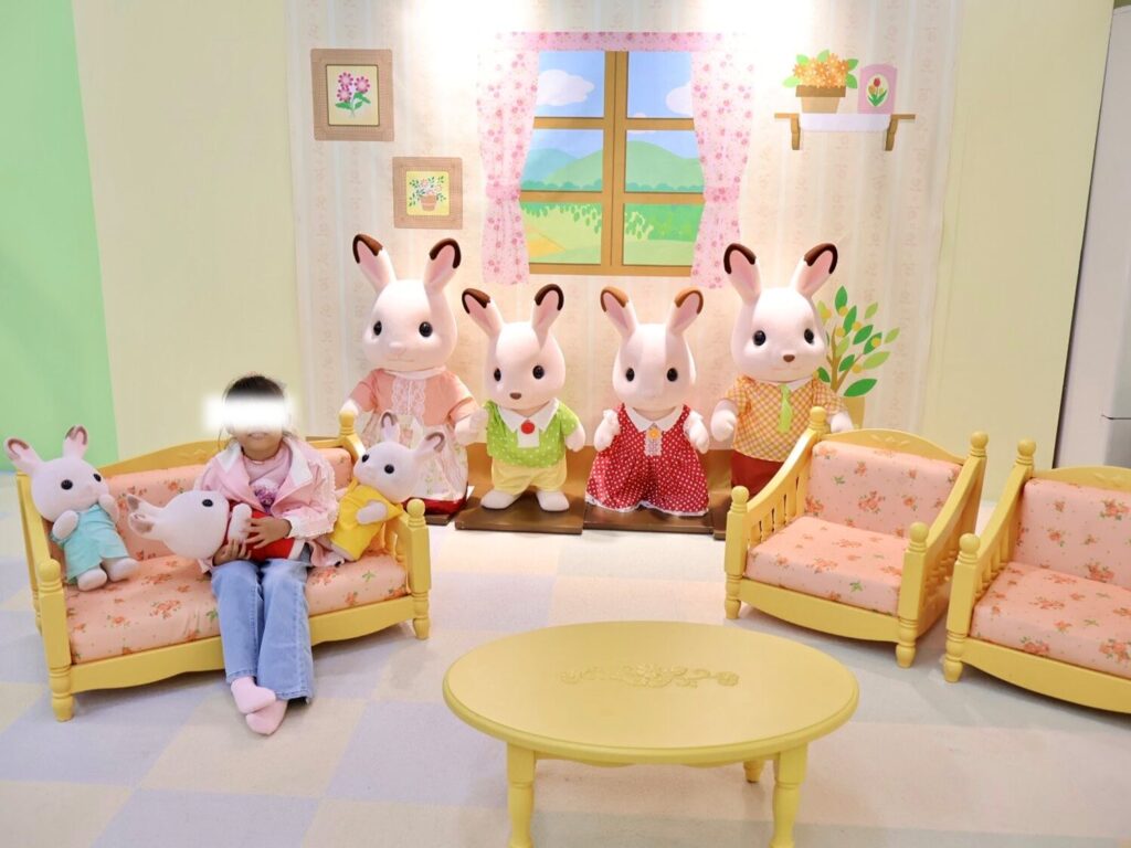 シルバニアの大きなお人形とのフォトスポット