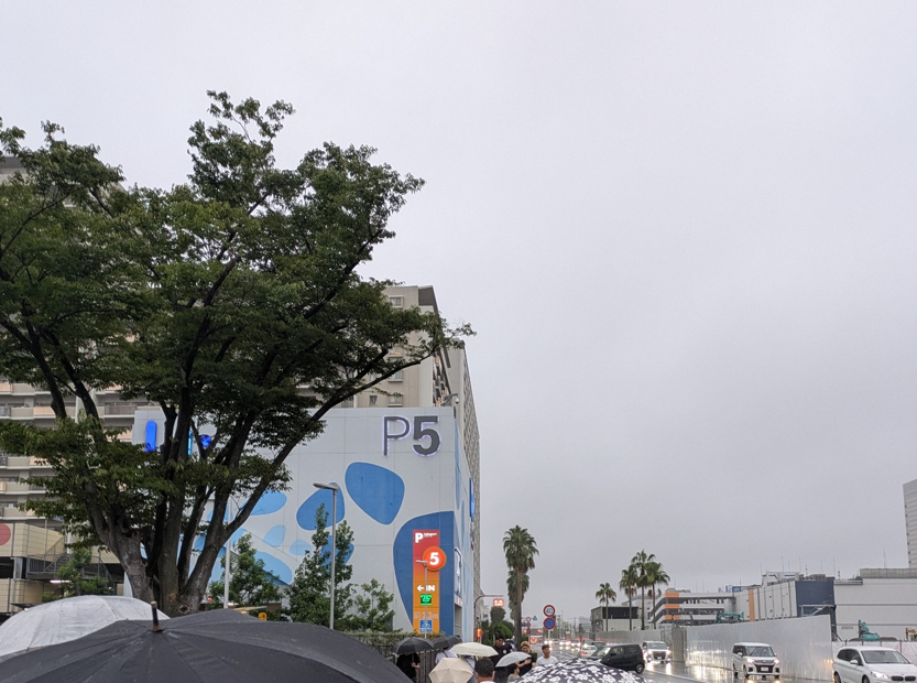 ららぽーとTOKYO-BAYのP5駐車場外観と周辺の道路状況
