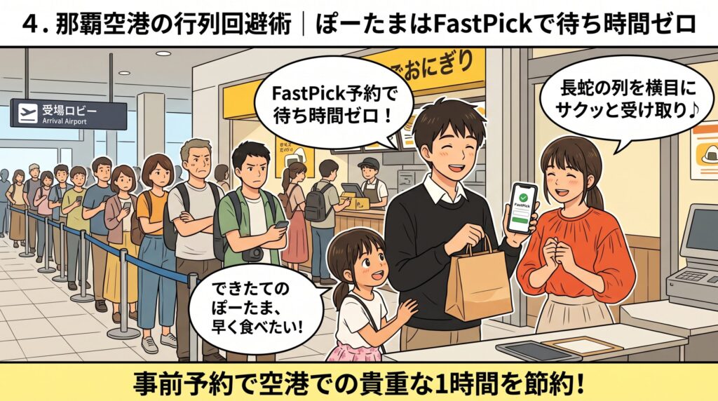 FastPickでぽーたまをスムーズに受取る家族
